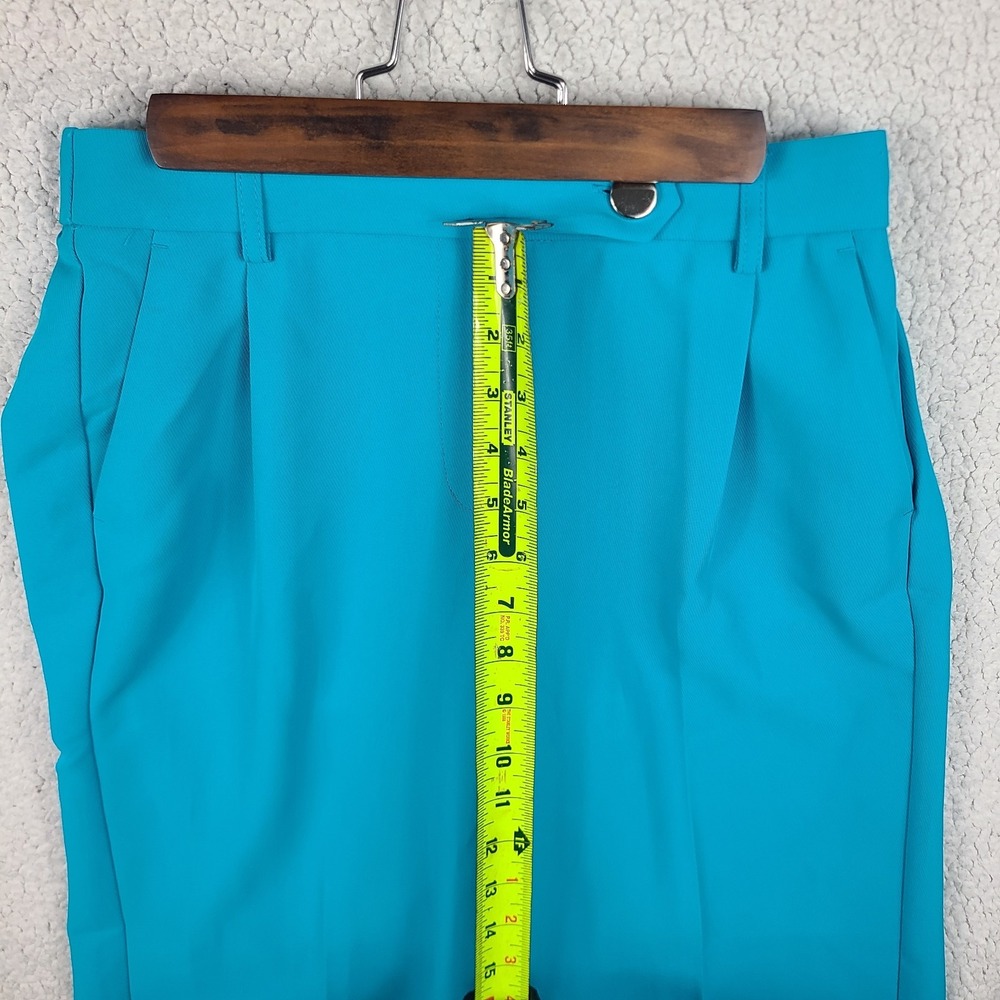 C by One Teal Blue pull on Elastic wide leg ankle length pants front tie XS NWT - Picture 2 of 12